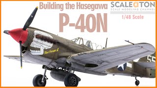 P-40N Warhawk Hasegawa 1/48 Aircraft Model