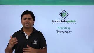 #5 Bootstrap - Typography | Bootstrap Online Training | www.tutorialspoint.com