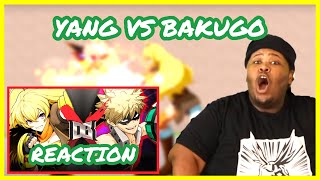 Hottest Battle Ever!!! Yang vs Bakugo ( RWBY VS My Hero Acadamia ) | DBX | REACTION | BLIND REACTION