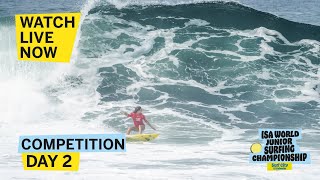 LIVE NOW! - Competition Day 2 - 2024 Surf City El Salvador ISA World Junior Surfing Championship