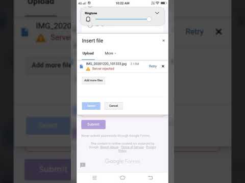 File failed to Upload in Google form?Here's the solution??