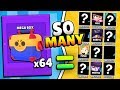 OPENING 64 MEGA BOXES GAVE US THIS MANY NEW BRAWLERS?! $250 GEM SPREE IN BRAWL STARS!