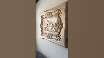 CNC carve #cnc #onefinitycnc #onefinity #cabinlife #duckhunting #woodwork #wallart #pine