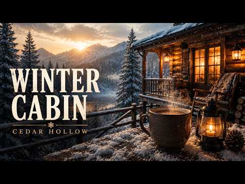 ❄️ Winter Cabin Indie Folk – Cozy Acoustic Songs for Snowy Mornings & Coffee Time | Cedar Hollow