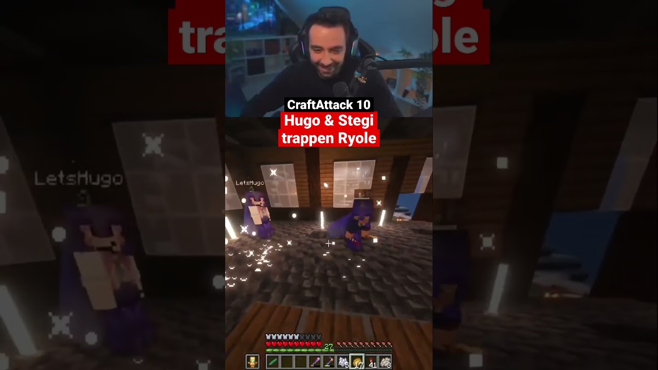 CraftAttack 10 - LetsHugo & Stegi trappen Ryole