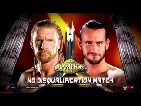 Triple H vs CM PUNK No Disqualifications | Night Of Champions | WWE 2K 15 | PS4 1080P 60FPS