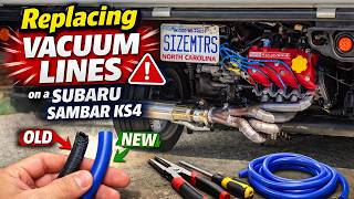 Replacing Vacuum Lines on a Subaru Sambar
