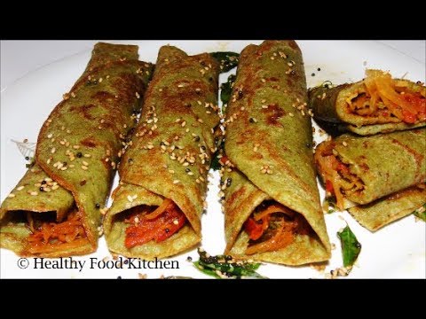     /Healthy Breakfast Recipes/Green gram dosa in tamil/Pesarattu Dosa