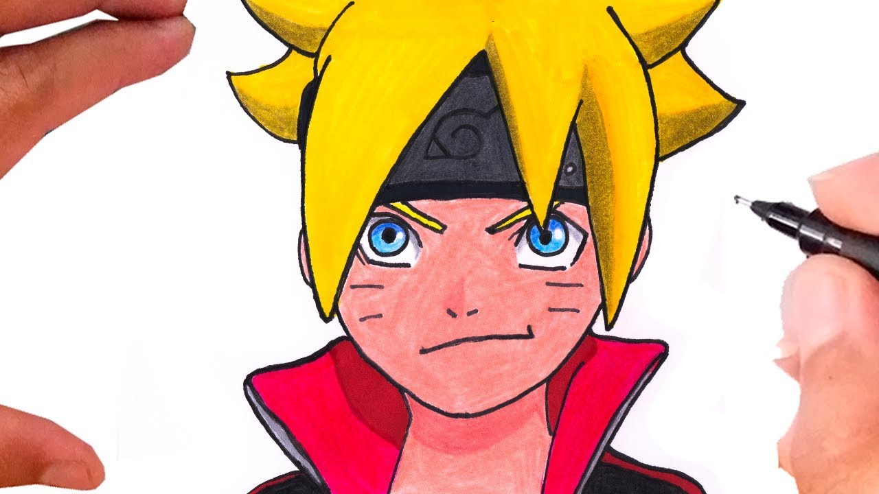 Otaku desenhos - Desenho de Boruto Uzumaki