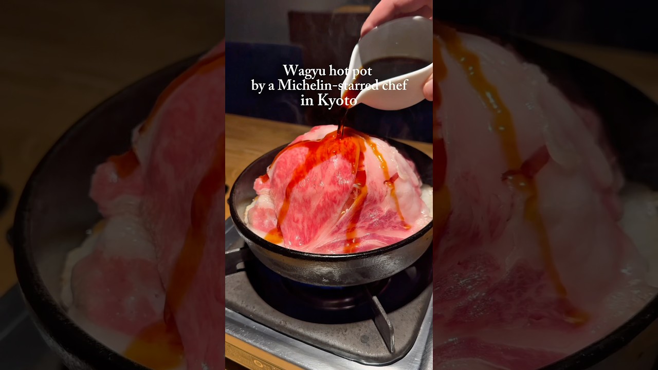 Горячий суп вагю, приготовленный шеф-поваром из Киото, удостоенным звезды Мишлен🐂
