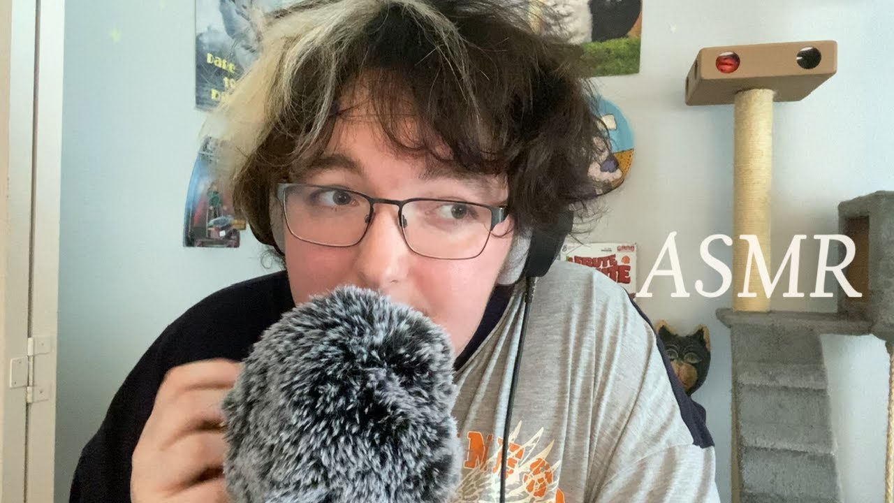asmr triggers sound assortment 2.0 (clicky whisper, mouth sound, fluffy mic scratching)