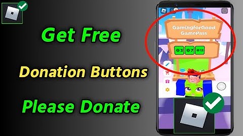 How to Get Free Donation Button in Please Donate on Roblox Mobile [Android/iOS] | Pls Donate Button