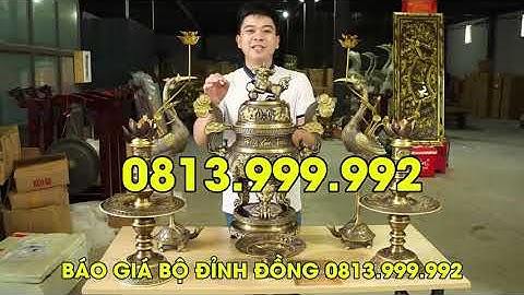Chiêm ngưỡng bộ đỉnh đồng catut nặng 39kg mẫu độc quyền