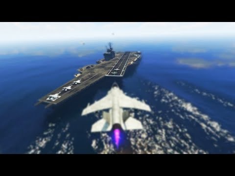 Видео: Нашол авианосец в GTA Online!!!!!