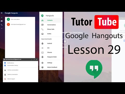Google Hangouts Tutorial - Lesson 29 - Making Video Calls Fullscreen and Resizing Window