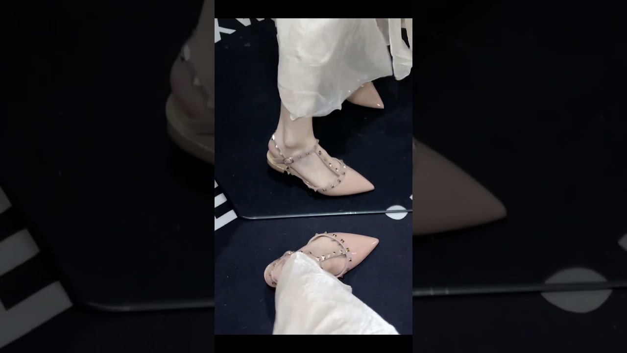 Nude high heels of different heights 🤩👠