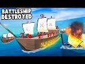 Giant Pirate NAVAL BATTLE!  BATTLESHIP Simulator! (Ancient Warfare 3)