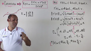 Como calcular a curvatura de uma curva?