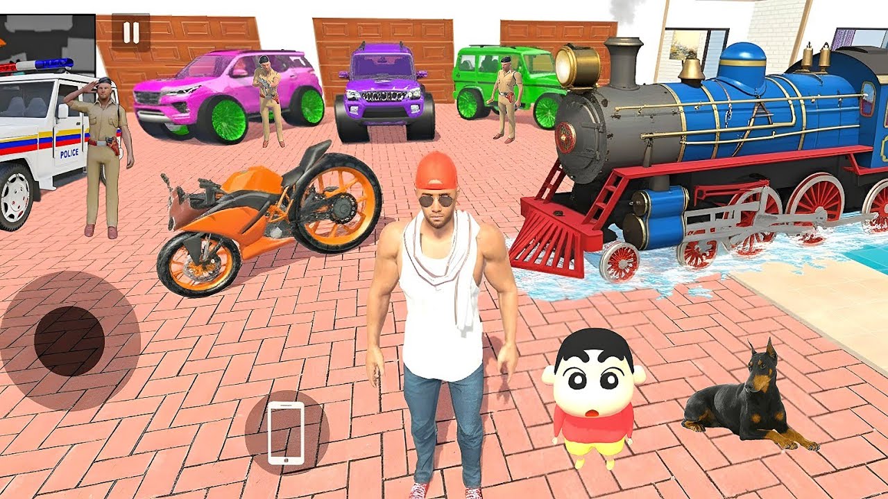 🤩 Franklin Laya Apne Ghar pr Train 💥🚂 Shinchan Ke Liye 💥😱 Indian theft auto simulator Game 💥🤩