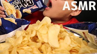 咀嚼音・ASMRカリカリ堅あげポテトチップスお菓子食べる音コーラ飲む音「モッパン」Crispy potato chips candyEating sound