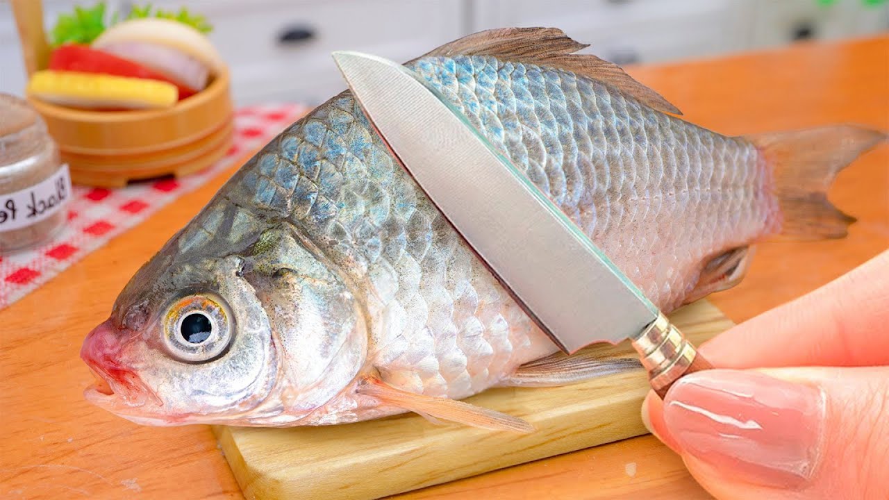 Easy Fish Recipe 🍋 Mini Japanese Soy Sauce Fish Recipe | Mini Yummy Cooking