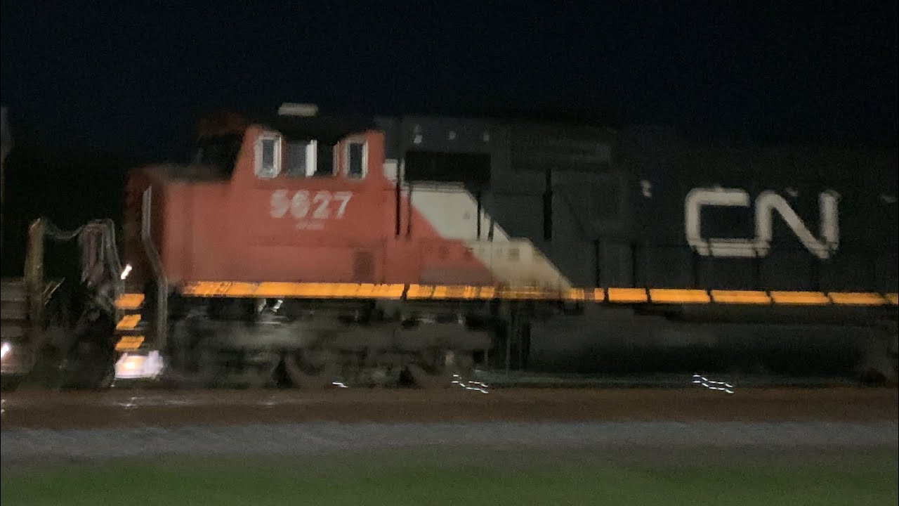 CSX B619-04 with 2 CN Units Trailing