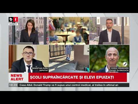 Învățământ pe CRONOMETRU: O PÂNIȘOARĂ, expert educație și S. Rusu, inițiator proiect_Știri B1 TV