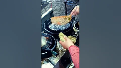 SEASIDE Street Food That Will Blow Your Mind! Banh Xeo Sizzle 🌊🔥 #StreetFood #Travel #shorts #foodie