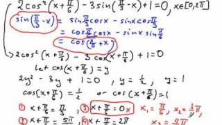 How to Solve a  Tirgonometric Equations  Involving Compound  Angle Formula