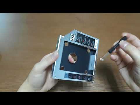 12.7mm Universal 2nd HDD Caddy Unboxing and installation