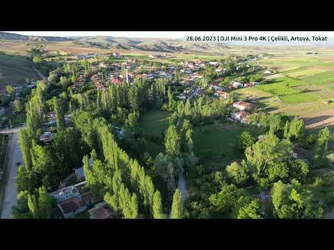 Çelikli, Artova, Tokat, Turkey [4K Drone Record]