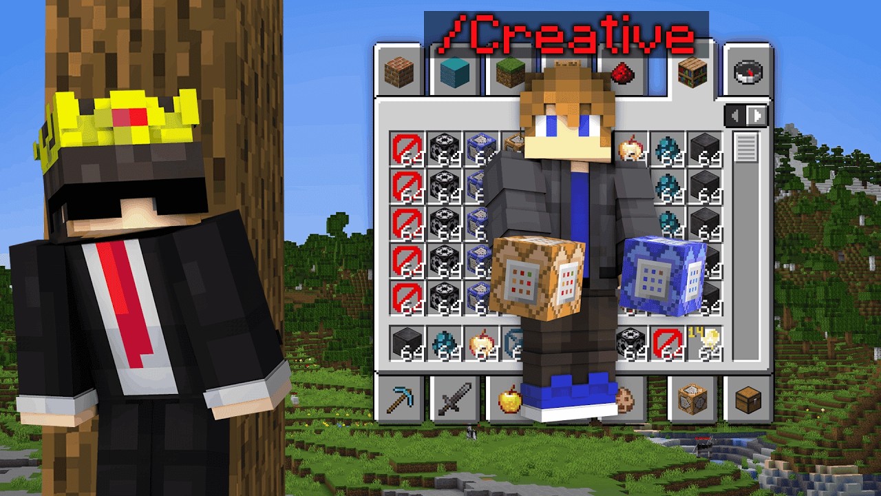 Secretly Using CREATIVE MODE In This Youtubers Minecraft SMP...