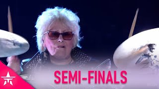 Crissy Lee: 77 Year Old Grandma Is A Real Drummer!ROCK N ROLL!| Britain's Got Talent 2020