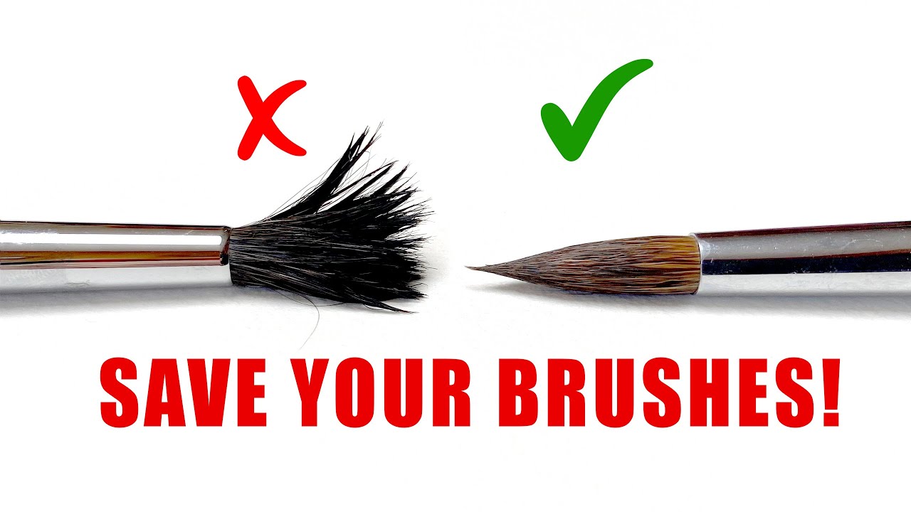 How to Clean your Paint Brushes - Step by step paint brush care