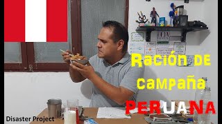 RACIÓN DE CAMPAÑA PERU 🍽️ ¿COMIDA PERUANA? 🇵🇪🇵🇪 