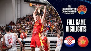 Croatia - Montenegro | Basketball Highlights - Quarter Final