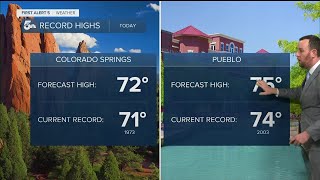 Record heat likely today in Colorado Springs, possibly Pueblo