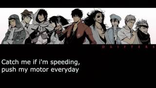 Gospel of The Throttle [Drifters OP 1] FULL + Lyrics