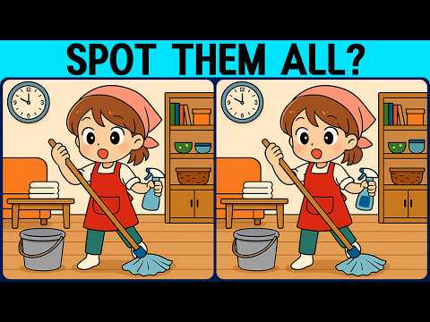 [Spot the Difference Brain Training] Try this slightly tricky puzzle.