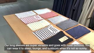 【MUJI】Women's Indian Cotton Long Sleeve Tshirt
