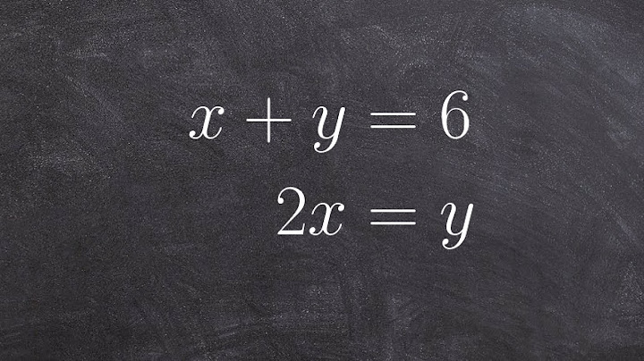 How to solve the system of equations by substitution