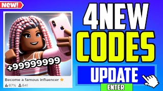Secret Update Become A Famous Influencer Codes 2024