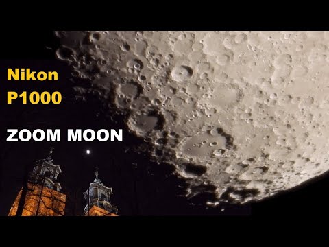 Nikon P1000 - Zooming the MOON! No telescope - just a camera!! Moon in high  magnification. - YouTube
