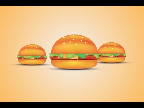 Illustrator Hamburger Adobe Illustrator CC Tutorial | Illustrator Burger Tutorial