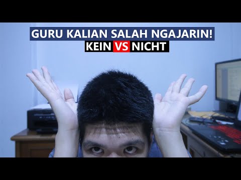 Video: Bagaimana untuk menggunakan nicht dalam bahasa Jerman?