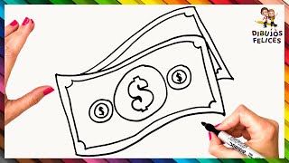 Cómo Dibujar Billetes De Dinero  Dibujar Dinero