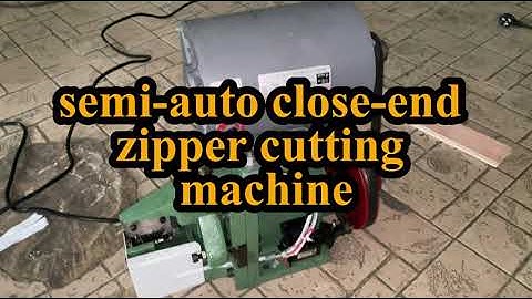 Semi-automatic Close-end Zipper Cutting Machine#zippers #zippermachine #factory