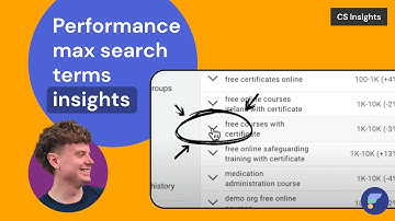 CS Insights: How to use Performance Max Search Terms