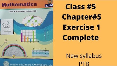 Class 5, Unit 5, Distance&Time, Exercise 1 Complete, PTB , SNC, New Syllabus.
