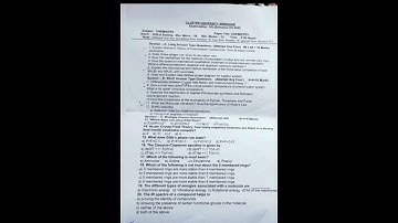 Chemistry pyq 2022 semester 4th cluster university srinagar